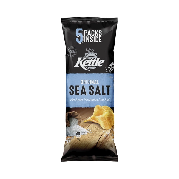 Kettle Multipack Sea KETTLE POTATO CHIPS MULTIPACK SEA SALT 5PACK 