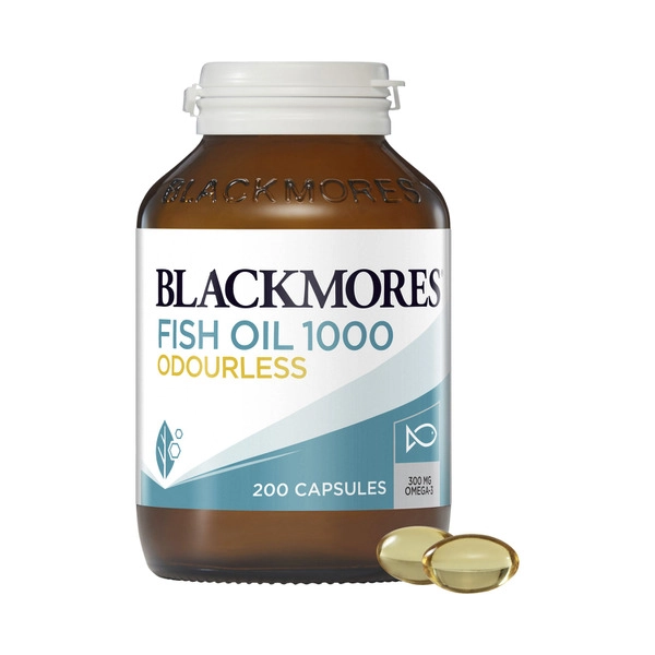 Blackmores Odourless Fish Oil Omega-3 Capsules 200 pack