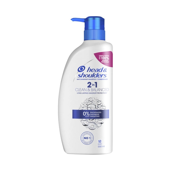 Head & Shoulders Clean & Balanced 2 In 1 550mL