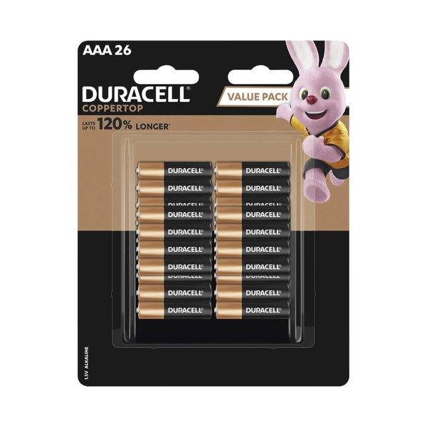 Duracell Coppertop AAA 26 pack