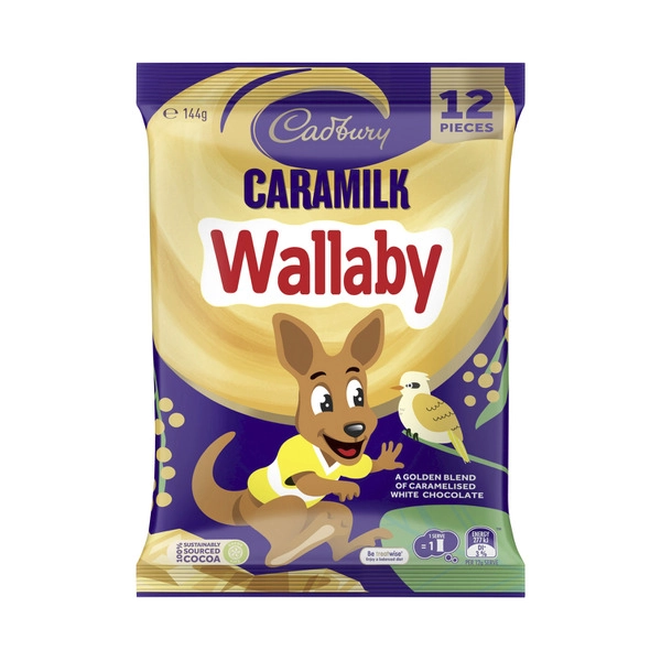 Cadbury Caramilk Wallaby Chocolate Sharepack 144g