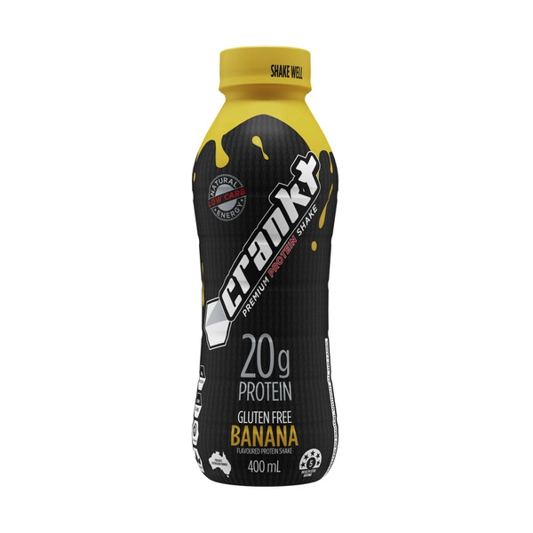 Crankt Premium Protein Shake Banana 400mL