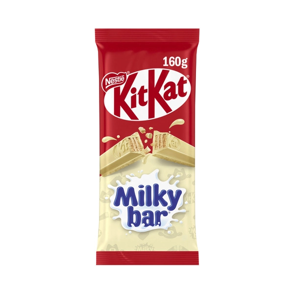 Nestle Kit Kat KITKAT MILKYBAR WHITE CHOC BLOCK 160G 