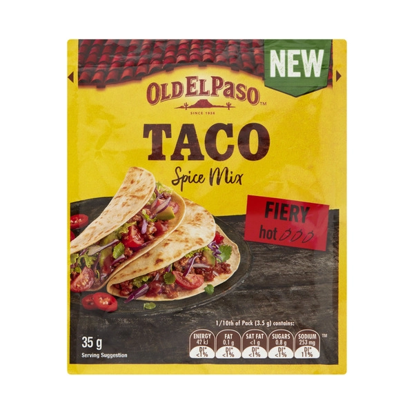 Old El Paso Fiery Spice Mix 35g