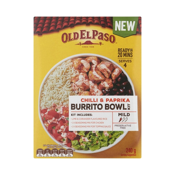 Old El Paso Burrito Bowl Kit 240g