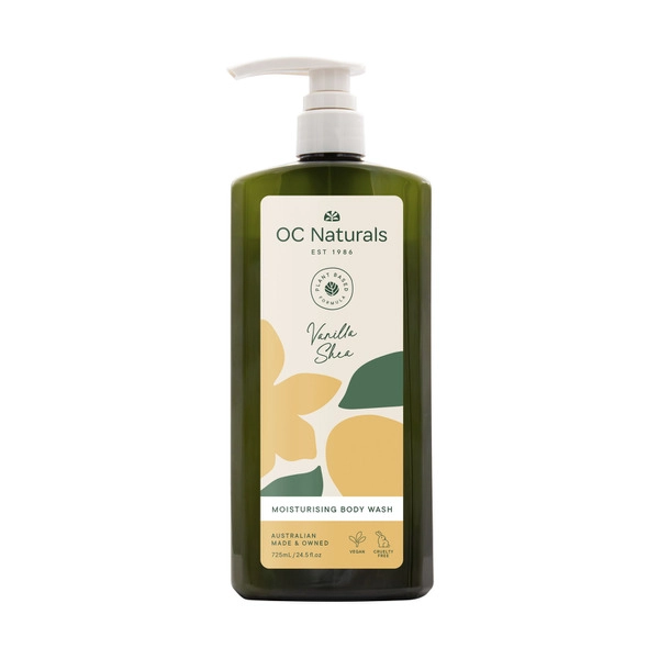 OC Naturals Vanilla Shea Moisturising Body Wash 725mL