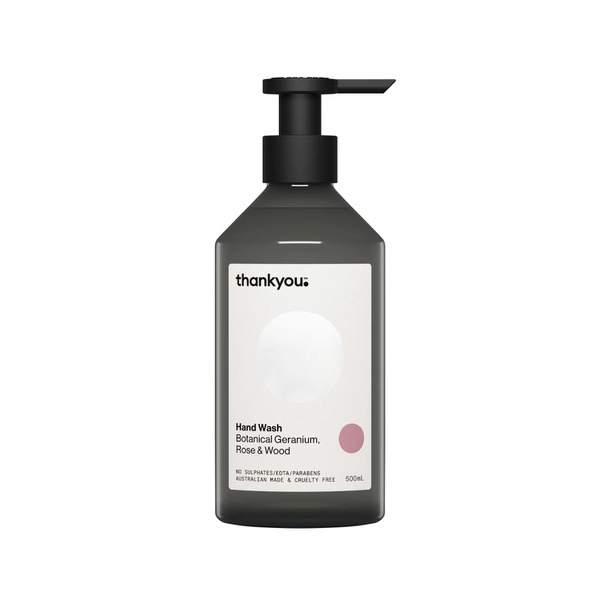 Thankyou Hand Wash Botanical Geranium Rose& Wood 500mL