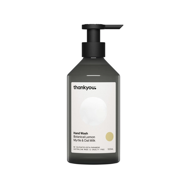 Thankyou Hand Wash Lemon Botanical Myrtle & Oat Milk 500mL