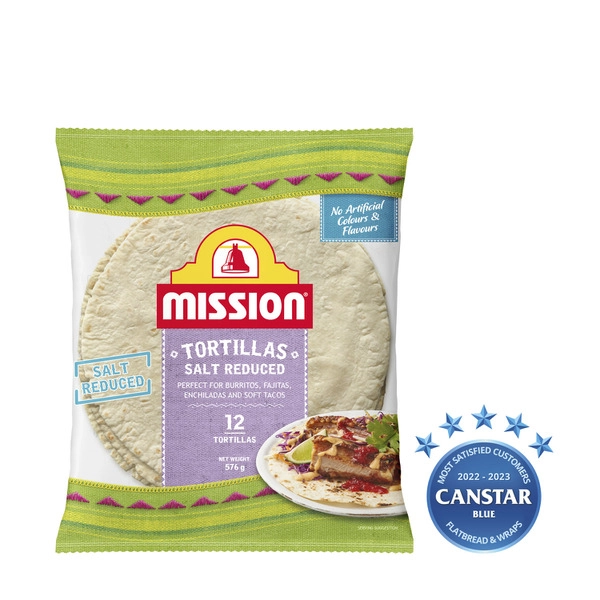 Mission Reduced Salt Tortillas 567g