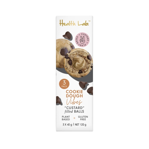 Health Lab Cookie Dough Custard Filled Balls 3x40g 120g