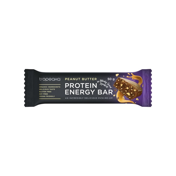 Tropeaka Protein Energy Bar Peanut Butter 50g