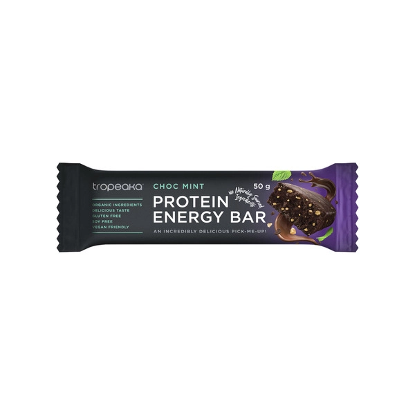 Tropeaka Protein Energy Bar Chocolate Mint 50g