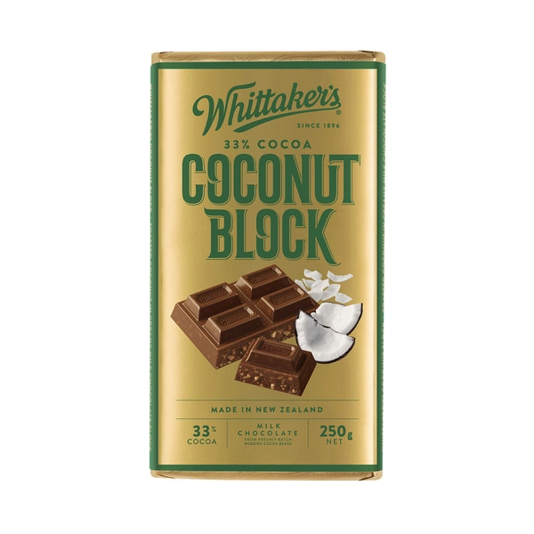 Whittaker's Block Chocolate Coconut Milk 250g