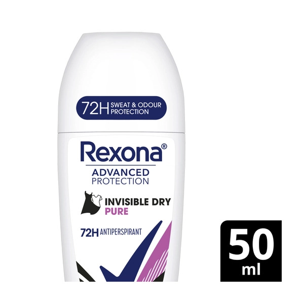 Rexona Advanced Protection Antiperspirant Roll On Invisible Pure 50mL