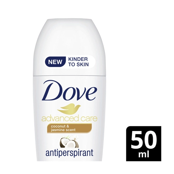 Dove Advanced Care Antiperspirant Roll On Coconut And Jasmine 50mL