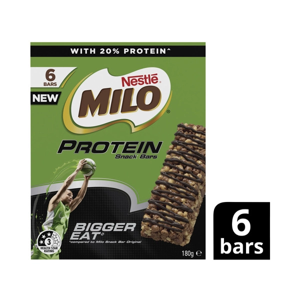 Milo Snack Bars Protein Chocolate Malt Kids School Lunchbox 180g