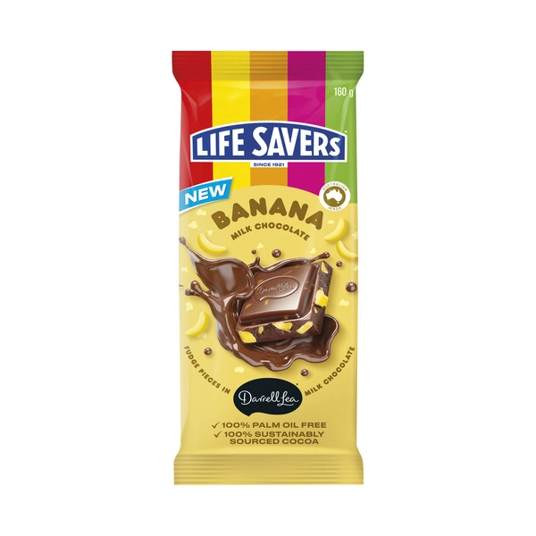 Darrell Lea Life Savers Banana Block 160g