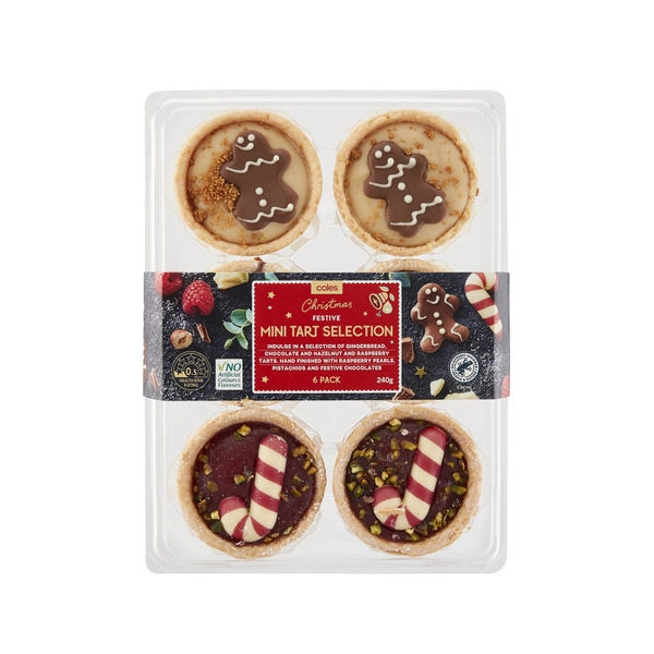 Coles Finest Mini Tart Selection 6 pack 310g