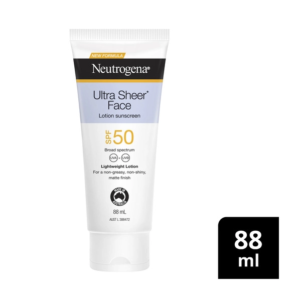 Neutrogena Ultra Sheer Face Sunscreen Spf50 88mL