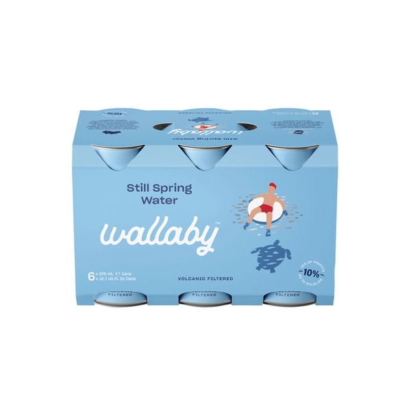 Wallaby Still Spring Water 6x375mL 6 pack