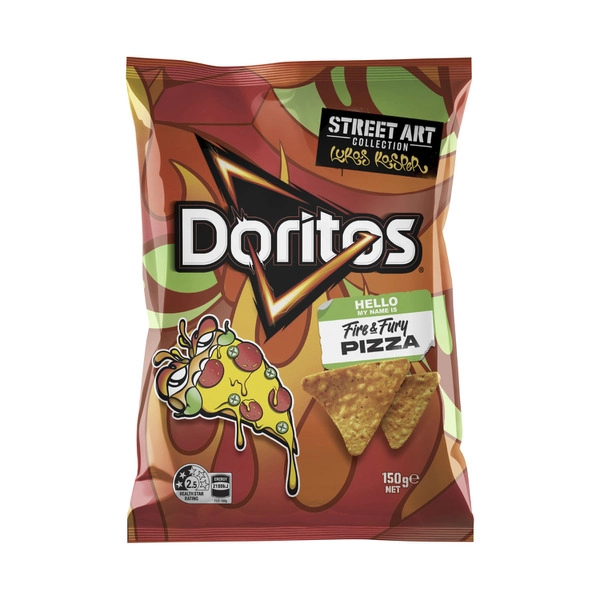 Doritos Corn Chips Fire & Fury Pizza 150g