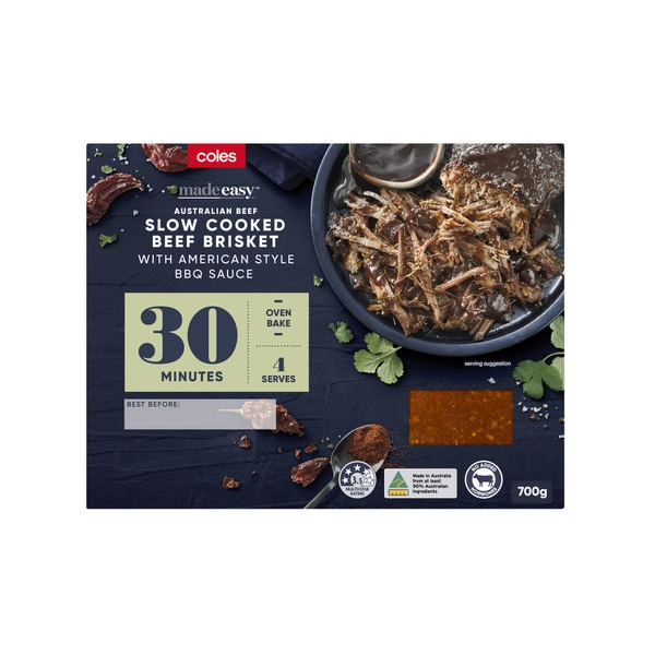 Coles Made Easy Slow Cooked Beef Brisket 700g