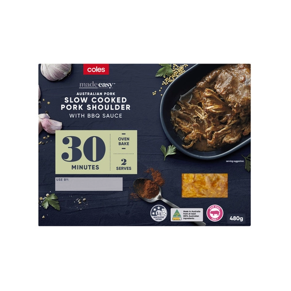 Coles Made Easy Slow Cooked Pork Shoulder 480g