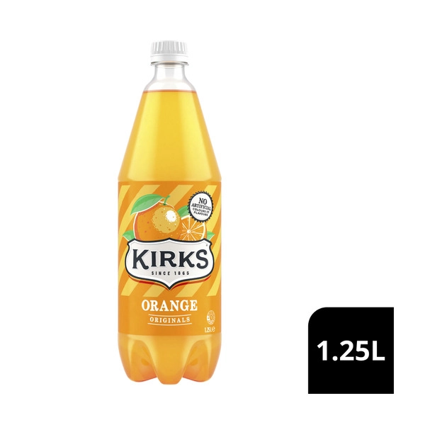 Kirks Orange KIRKS SOFT DRINK 1.25L:ORANGE:.:1.25 LITRE 