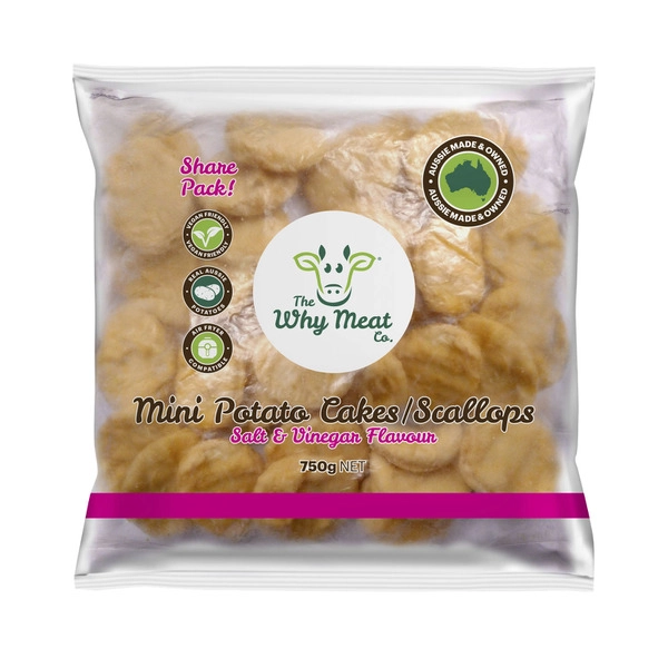 Why Meat Mini Potato Cake Salt & Vinegar 750g