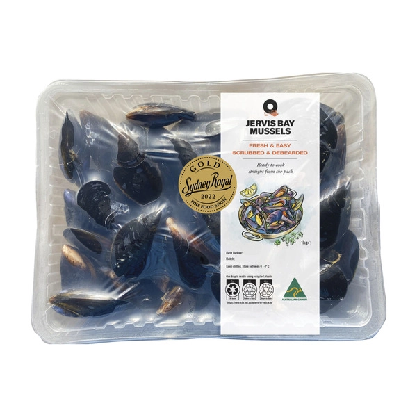 Jervis Bay Fresh Mussels 1kg