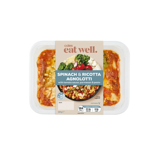 Coles Eat Well Spinach Ricotta Agnolotti 380g