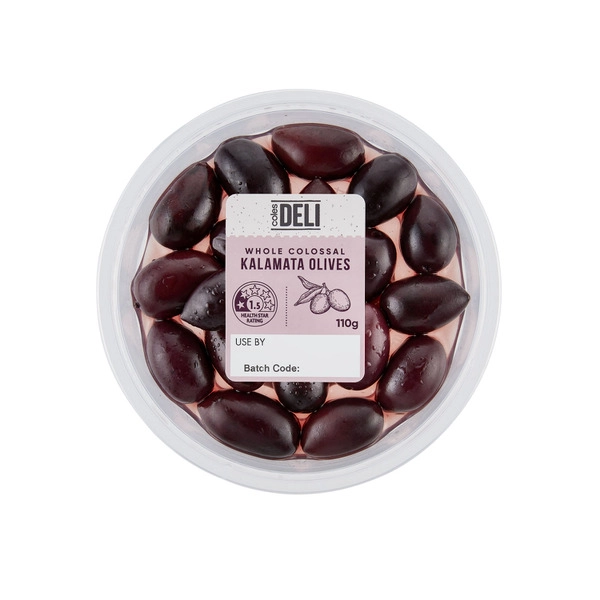 Coles Deli Express Colossal Kalamata Olives 110g