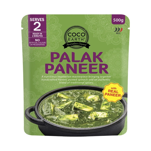 Coco Earth Palak Paneer Curry 500g