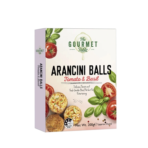 Gourmet Table Tomato & Basil Arancini 200g