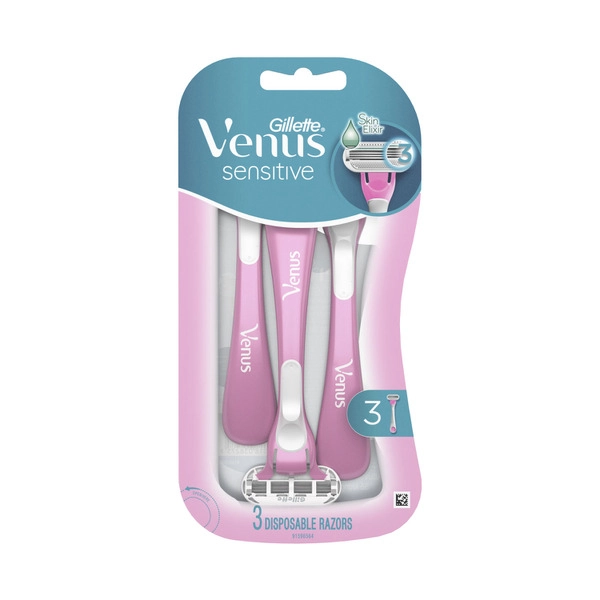 Gillette Venus Sensitive Disposable Razors 3 pack