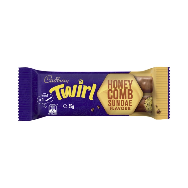 Cadbury Twirl Honeycomb Sundae Chocolate Bar 35g