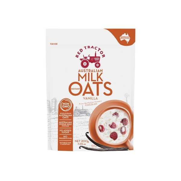 Red Tractor Milk Oats Vanilla 200g