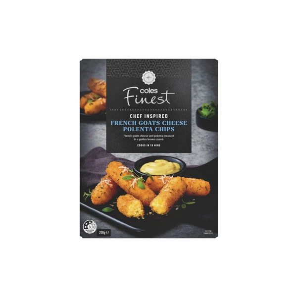 Coles Finest Goats Cheese Polenta Chips 200g