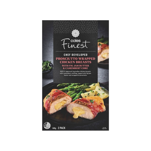 Coles Finest Prosciutto Wrapped Chicken Breast 500g