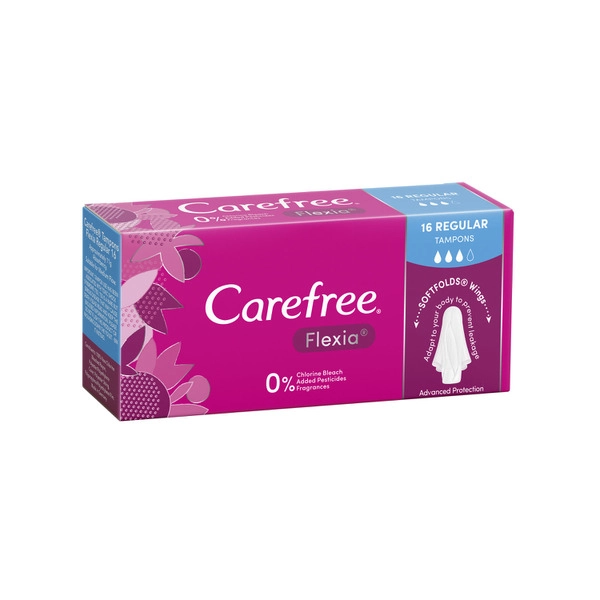 Carefree Flexia Regular Tampons 16 pack