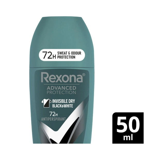 Rexona Men Advanced Protection Antiperspirant Roll On Invisible Dry Black & White 50mL