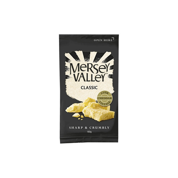 Mersey Valley Club Vintage Dairy Extra Tasty Cheddar Cheese 180g