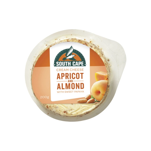 South Cape Apricot & Almond Cream Cheese 200g