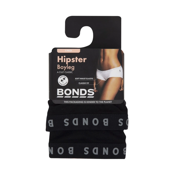 Bonds Women's Boyleg Hipster Briefs Size 14 2 pack