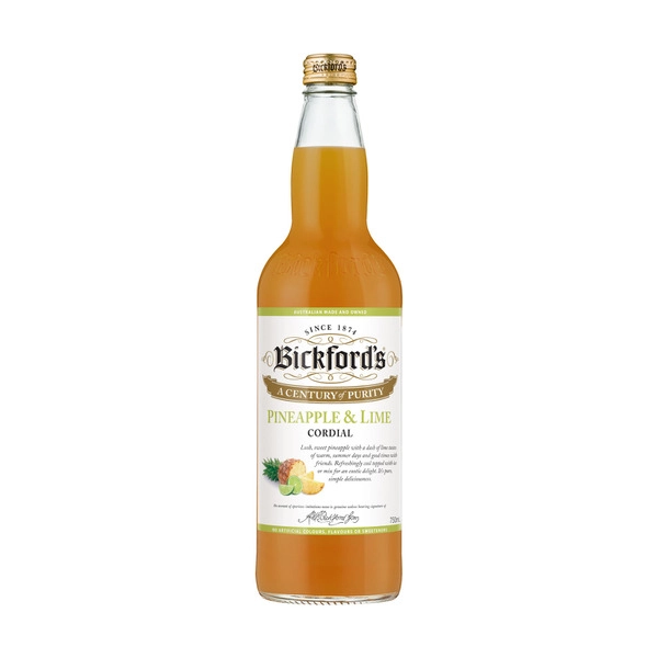 Bickfords Cordial Pineapple & Lime 750mL