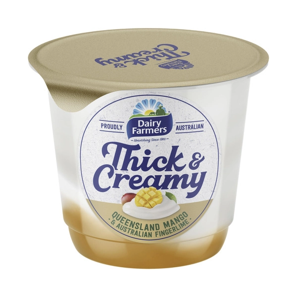 Dairy Farmers Thick & Creamy Yoghurt Mango & Finger Lime 140g