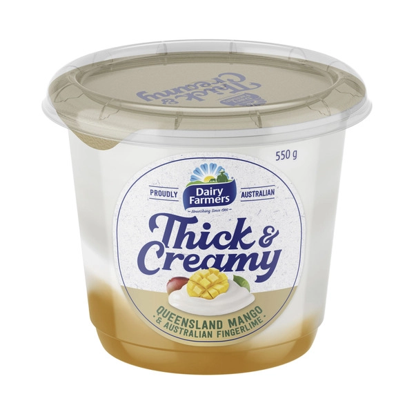 Dairy Farmers Thick & Creamy Yoghurt Mango & Finger Lime 550g