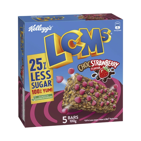 Kellogg's LCMs 25% Less Sugar Choc Strawberry 5 Pack 100g