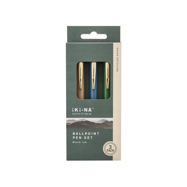 Iki-Na Metal Pens 3 pack