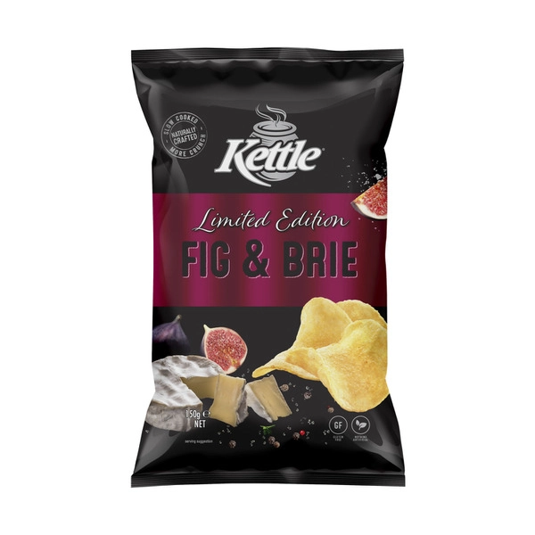 Kettle Natural Potato KETTLE POTATO CHIPS:FIG & BRIE:.:150 GRAM 